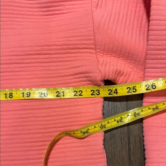 T by Talbots Tangerine Cowl Neck top with Cozy Ribbed Texture size XL - Picture 10 of 11